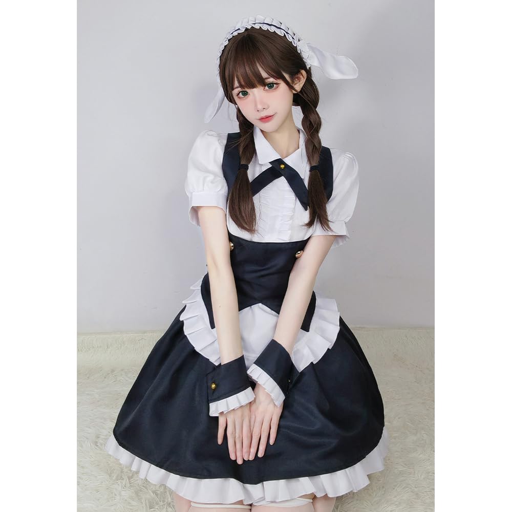 Amazon.co.jp: [ABUNDANTDOODS] メイド服 ロリータ